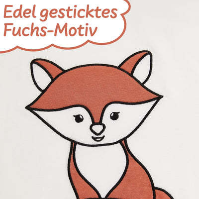 Kinderbettwäsche Premium Fuchs | Gesticktes Motiv | Koru Kids