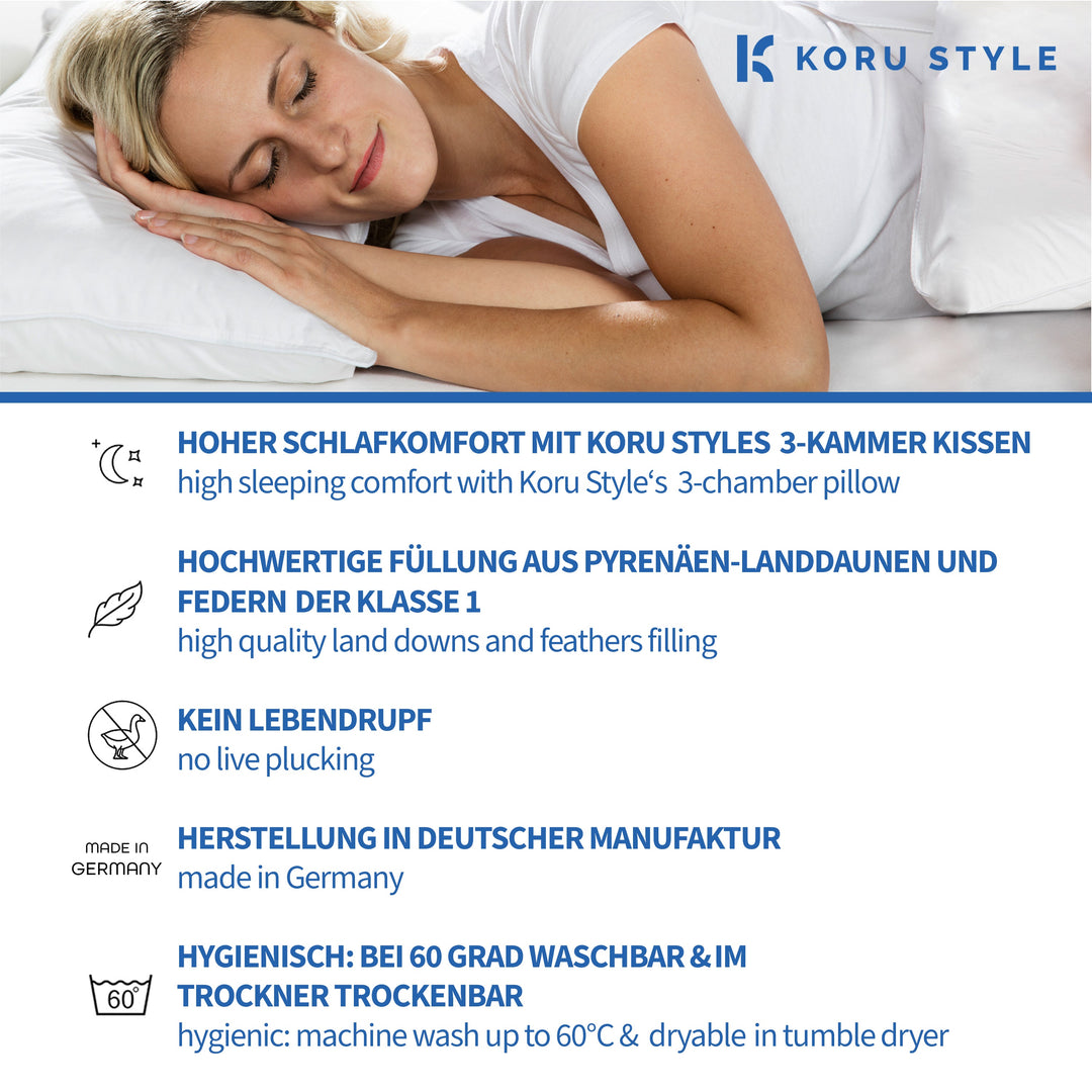 3-Kammer-Kopfkissen | Koru Style 3-Kammer-Kopfkissen | Koru Kids
