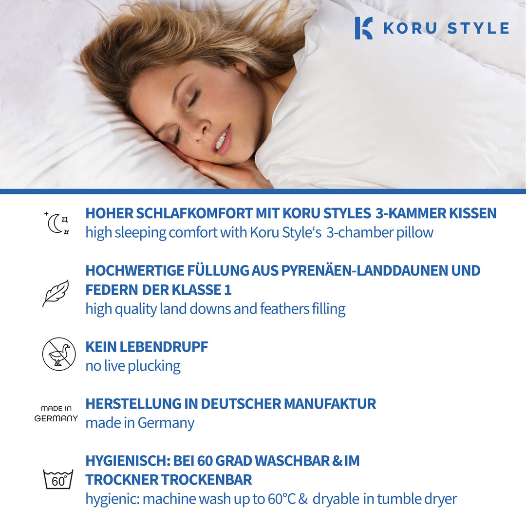 3-Kammer-Kopfkissen | Koru Style 3-Kammer-Kopfkissen | Koru Kids