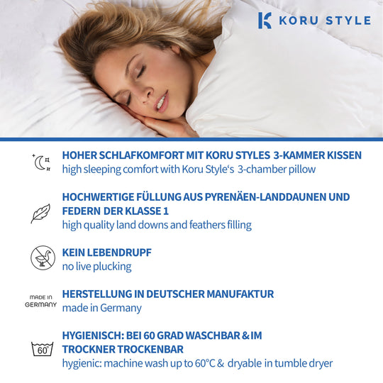 3-Kammer-Kopfkissen | Koru Style 3-Kammer-Kopfkissen | Koru Kids