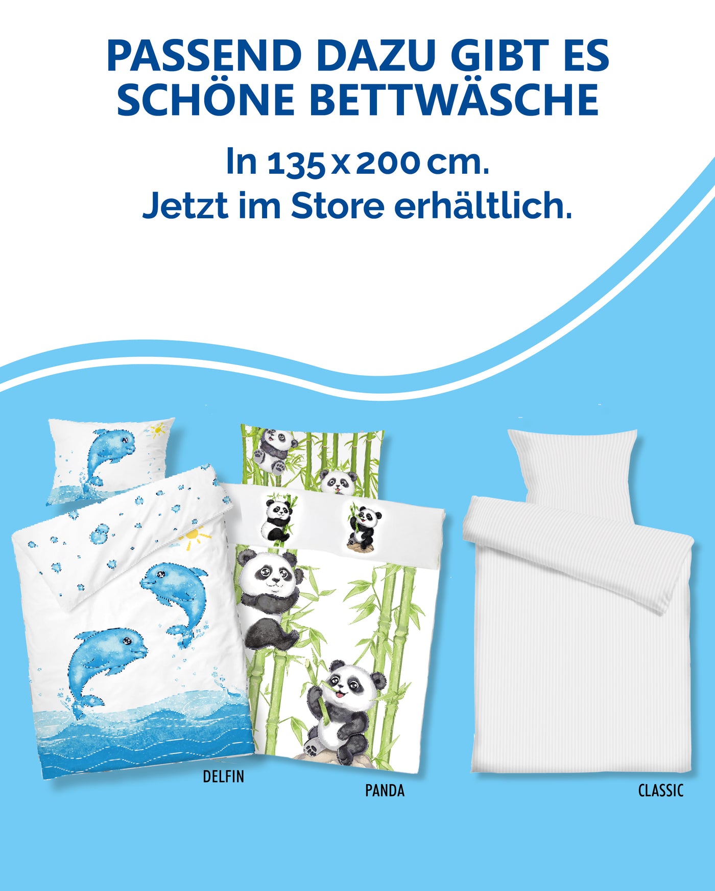 Bettdecke 135x200 cm – mit 95° waschbar – für Allergiker I Koru Style