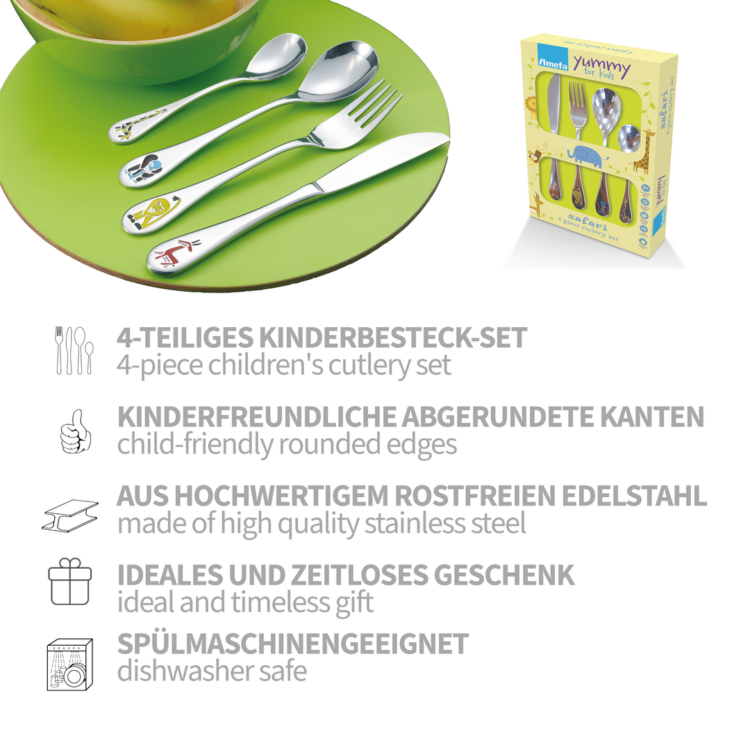 Koru Kids Safari Kinderbesteck | Teilig Besteck Set | Koru Kids