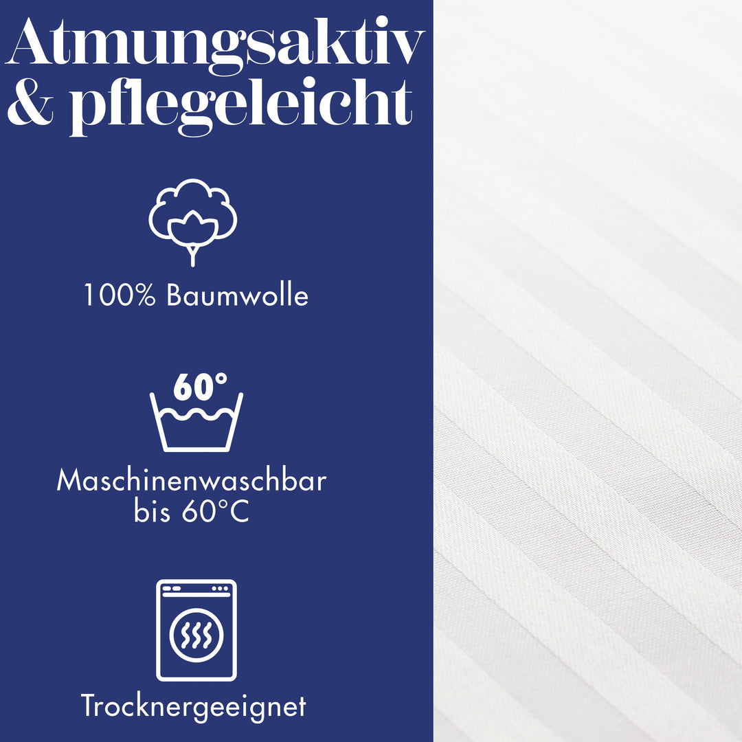 Bettwäsche Classic Stripes | Mako Satin (Baumwolle) | Koru Kids