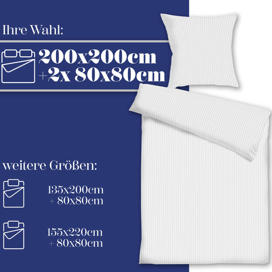 Bettwäsche Classic Stripes | Mako Satin (Baumwolle) | Koru Kids