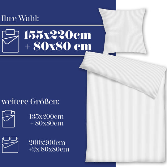 Bettwäsche Classic Stripes | Mako Satin (Baumwolle) | Koru Kids