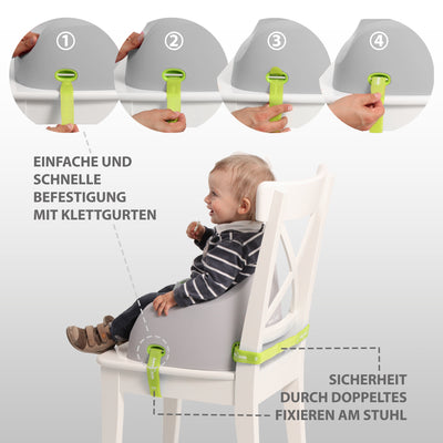 Junior Booster Grau | Kinder Sitzerhöhung Für Den Stuhl | Koru Kids