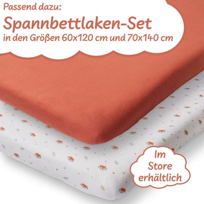 Kinderbettwäsche Premium Fuchs | Gesticktes Motiv | Koru Kids