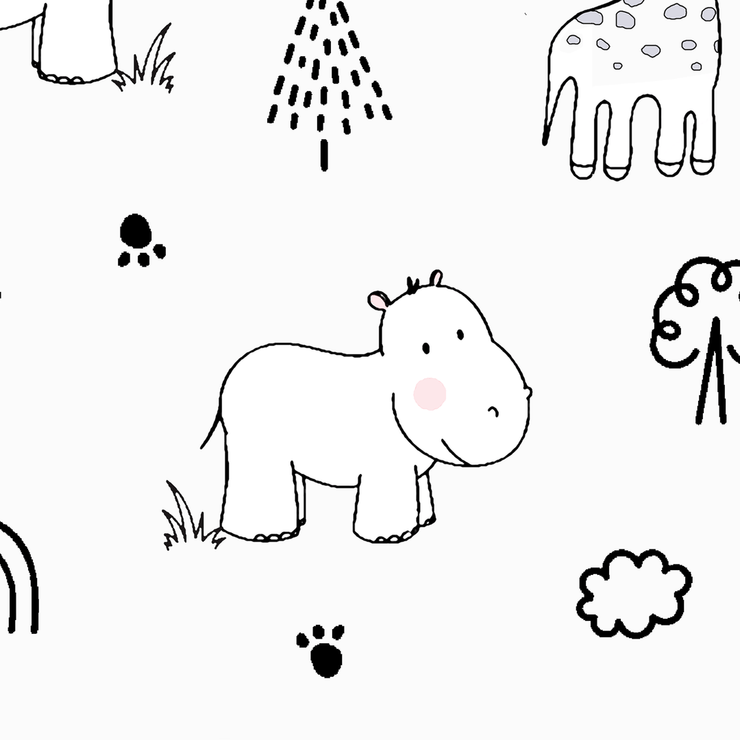 Koru Kids® Zoo Baby Bettwäsche 80x80 cm – 2-teiliges Set mit Kissenbezug 35x40 cm – für Kinderwagen Stubenwagen – 100% Baumwolle – Wendebettwäsche – Oeko-TEX - Babybettwäsche - bis 60 Grad waschbar - Koru Deutschland GmbH