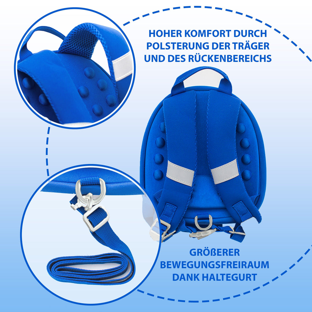 Pinguin Kinderrucksack Blau | Blau Kinderrucksack | Koru Kids