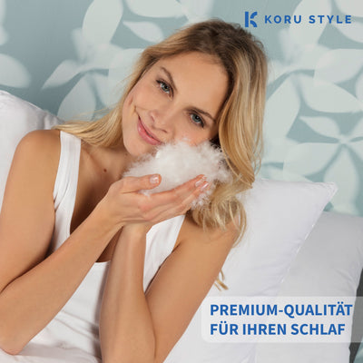 Premium Sommerdecke - 100% Daunen - Daunendecke I Koru Style - Koru Deutschland GmbH