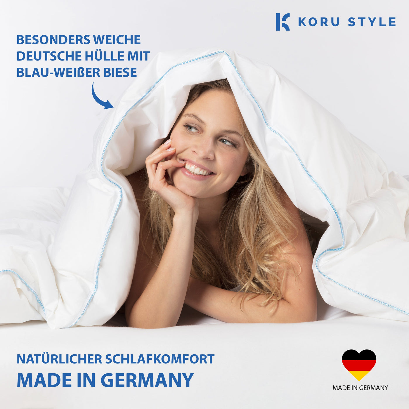 Premium Sommerdecke - 100% Daunen - Daunendecke I Koru Style - Koru Deutschland GmbH