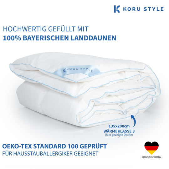 Premium Winterdecke - 100% Daunen - Daunendecke I Koru Style - Koru Deutschland GmbH