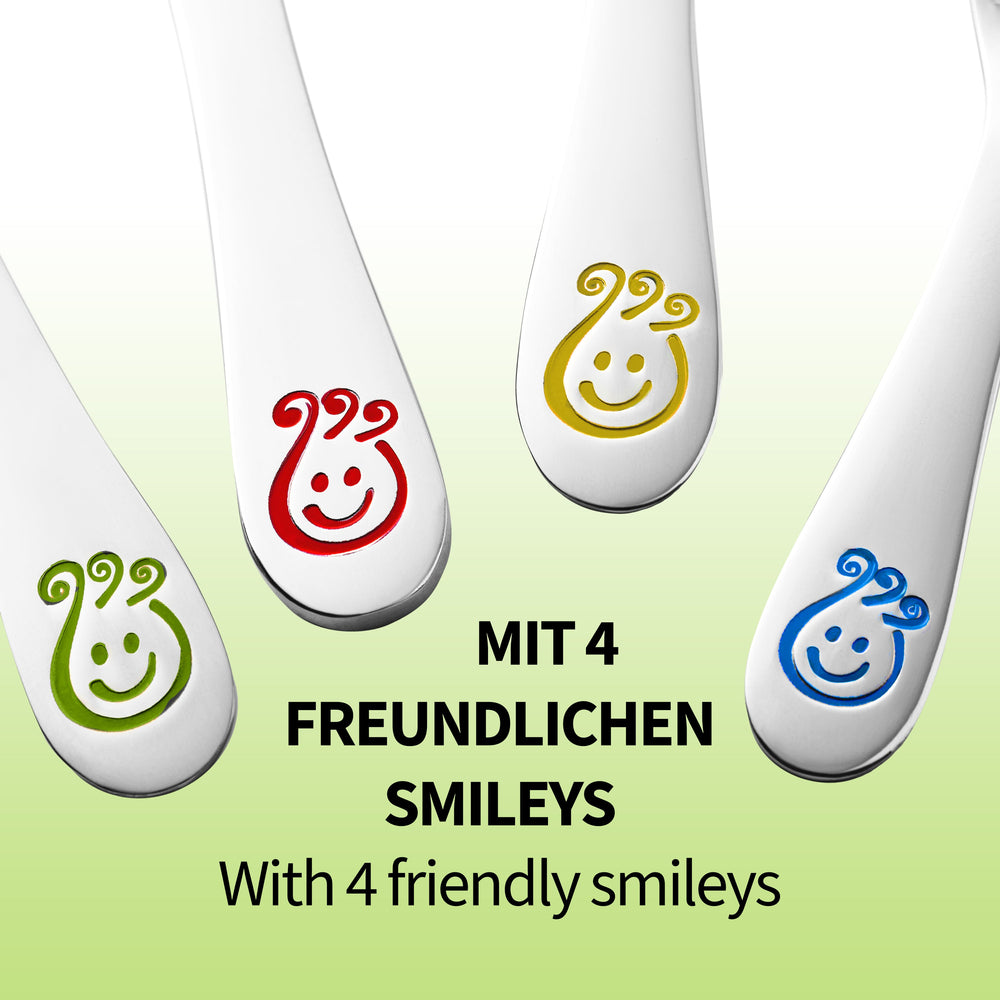 Koru Kids Kinderbesteck Smiley | Edelstahl Besteck | Koru Kids
