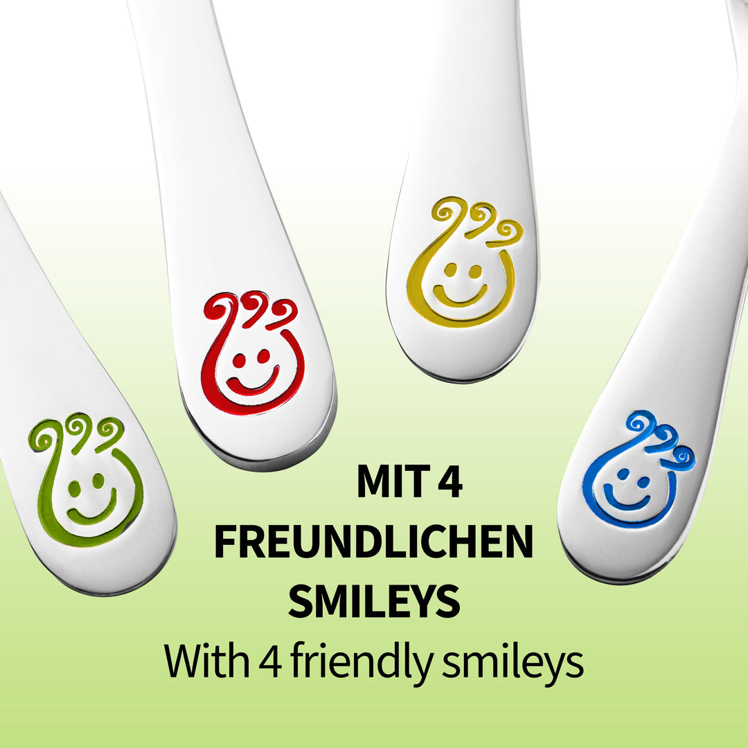Koru Kids Kinderbesteck Smiley | Edelstahl Besteck | Koru Kids
