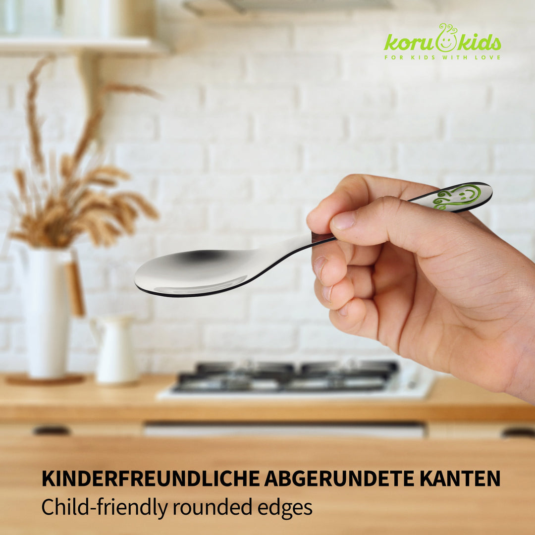 Koru Kids Kinderbesteck Smiley | Edelstahl Besteck | Koru Kids