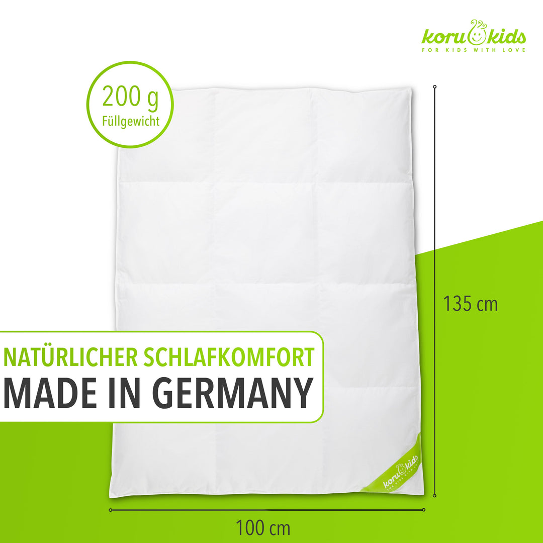 Summer Kids Down Comforter - 100 x 135 cm - 100% Canadian Land Down I Koru Kids