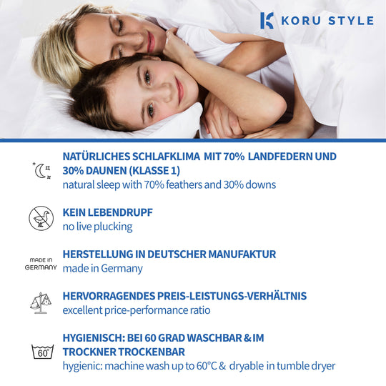 Premium Superior Daunenkissen | Koru Style Kissen Daunen | Koru Kids