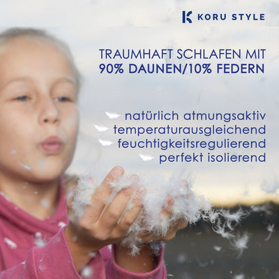 Superior Winterdecke - 90% Daunen/10% Federn - Daunendecke I Koru Style - Koru Deutschland GmbH