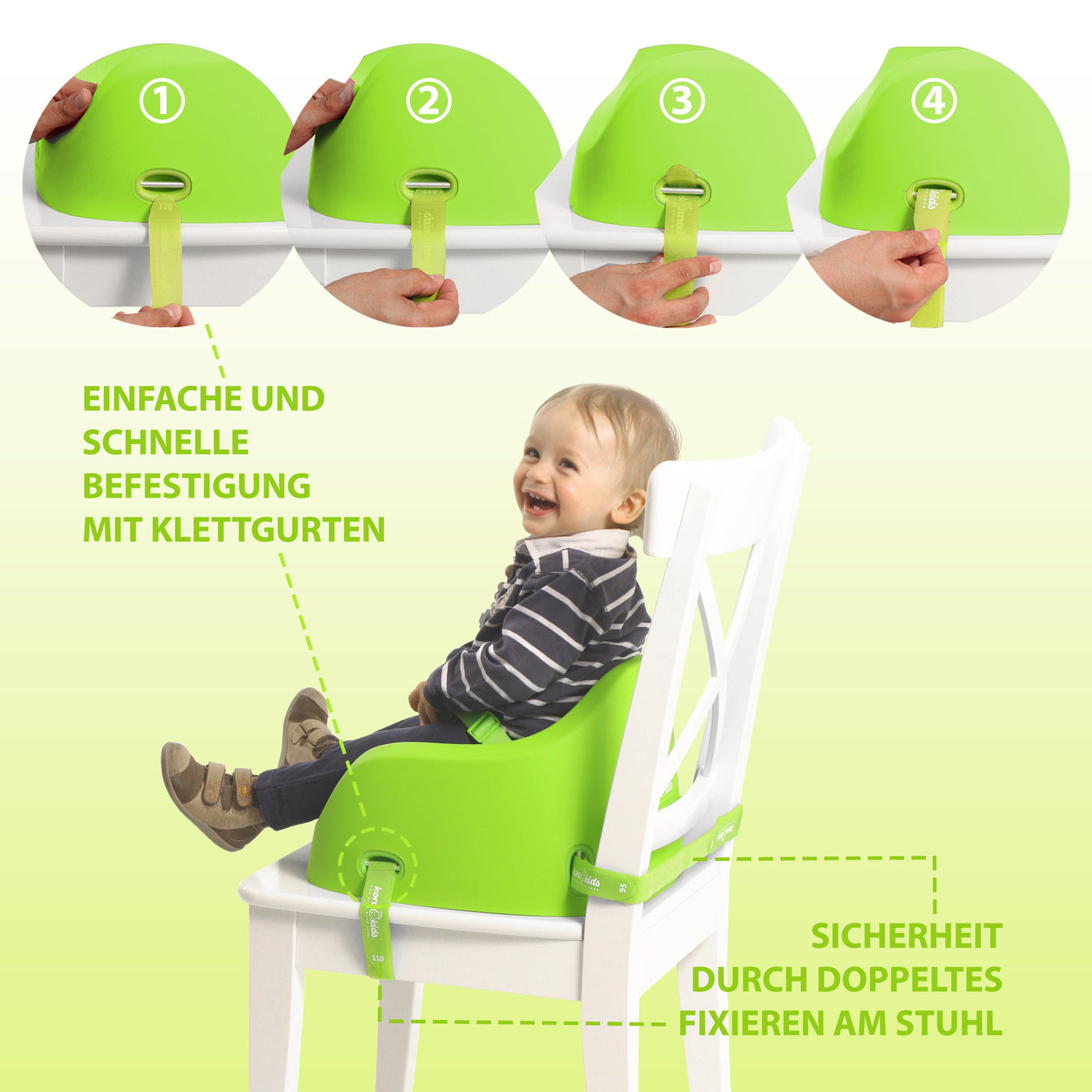 Grün Stuhl Für Kinder | Kinder Sitzerhöhung | Koru Kids