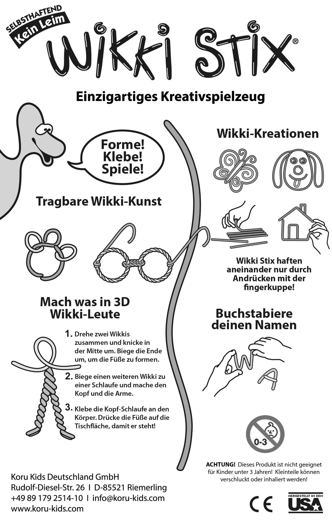 Wikki Icon Koru Style Wikki Stix | Basteln mit wachsummantelten Garn | Koru Kids ...